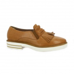 Donna piu Mocassins cuir camel