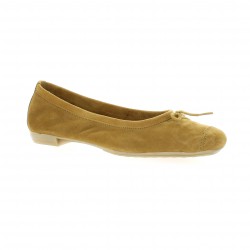 So send Ballerines cuir velours camel