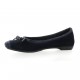 So send Ballerines cuir velours marine