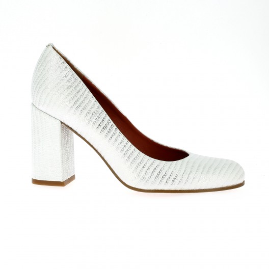 Elizabeth stuart Escarpins cuir serpent blanc