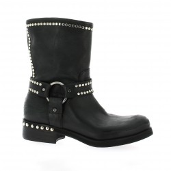 Curiosity Boots cuir noir