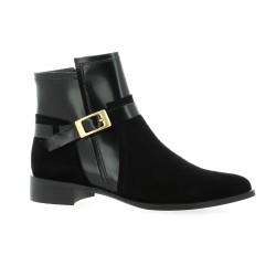 Vidi studio Boots cuir velours noir