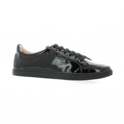 Exit Baskets cuir vernis noir