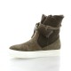 Exit Boots cuir velours taupe