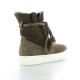 Exit Boots cuir velours taupe