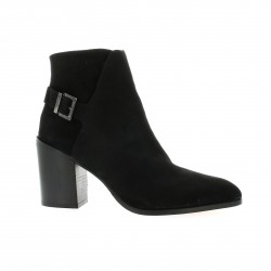 Elizabeth stuart Boots cuir velours noir