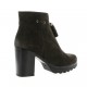 Riva di mare Boots cuir velours anthracite