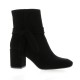 Pao Boots cuir velours noir