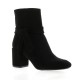 Pao Boots cuir velours noir