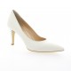 Escarpins cuir blanc Essedonna