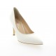 Escarpins cuir blanc Essedonna