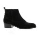 Pao Boots cuir velours noir