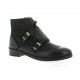 Red creatyve Boots cuir nubuck noir