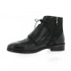 Red creatyve Boots cuir nubuck noir