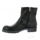 Red creatyve Boots cuir noir