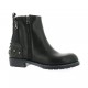 Red creatyve Boots cuir noir