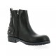 Red creatyve Boots cuir noir