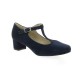 Brenda zaro Escarpins cuir velours marine