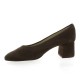 Brenda zaro Escarpins cuir velours marron