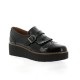 Pao Derby cuir vernis noir