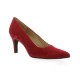 Pao Escarpins cuir velours rouge