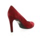 Pao Escarpins cuir velours rouge