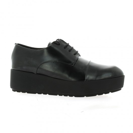 Elizabeth stuart Derby cuir glacé noir