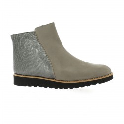 Latina Boots cuir nubuck taupe