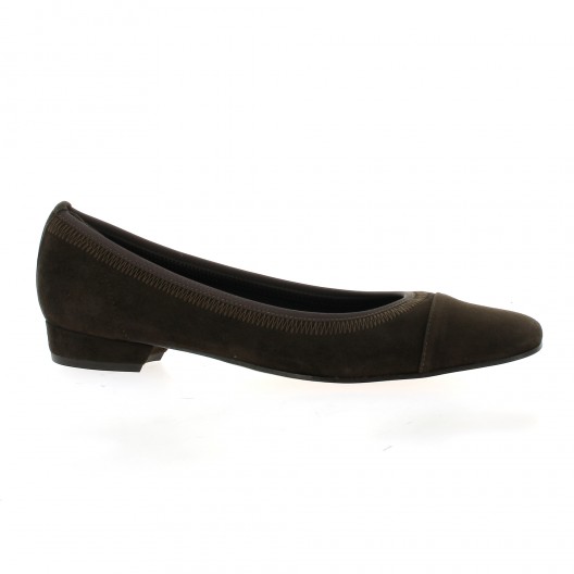 Elizabeth stuart Escarpins cuir velours marron