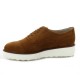 Pao Derby cuir velours camel