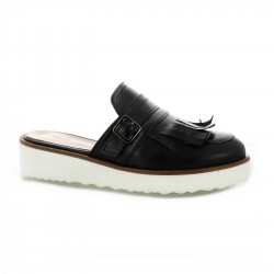 Pao Mules cuir noir