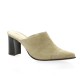 Vidi studio Mules cuir velours taupe