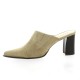 Vidi studio Mules cuir velours taupe