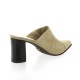 Vidi studio Mules cuir velours taupe