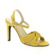 Vidi studio Nu pieds cuir velours jaune