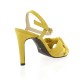 Vidi studio Nu pieds cuir velours jaune