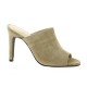 Vidi studio Nu pieds cuir velours taupe