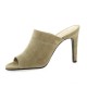 Vidi studio Nu pieds cuir velours taupe