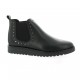 So send Boots cuir noir