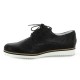 Elizabeth stuart Derby cuir laminé noir