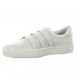 Exit Baskets cuir blanc