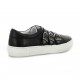 Exit Baskets cuir noir