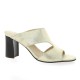 Vidi studio Mules cuir velours dore