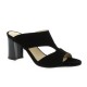 Vidi studio Mules cuir velours noir