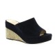 Vidi studio Mules cuir velours marine