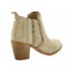 Alpe Boots cuir velours beige