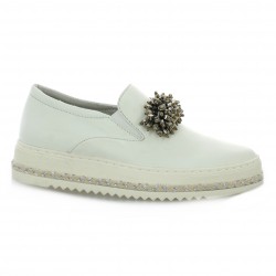 Altraofficina Mocassins cuir blanc