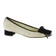 Elizabeth stuart Mocassins cuir velours sable