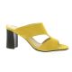 Vidi studio Mules cuir velours jaune