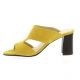 Vidi studio Mules cuir velours jaune